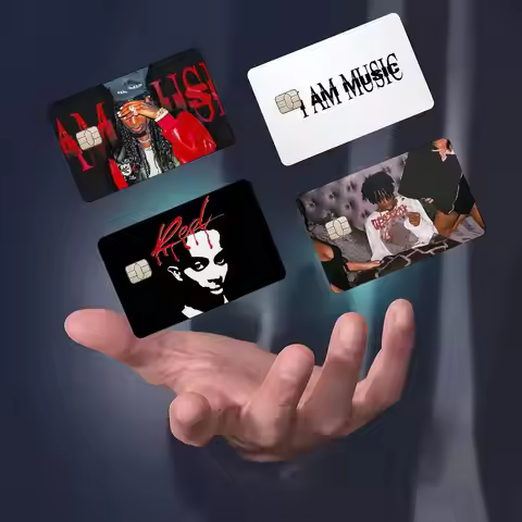 P-Playboi C-Carti Rapper 4Pcs! Hot Sale Waterproof Card Sticker for Debit Credit Card Decoration Gif