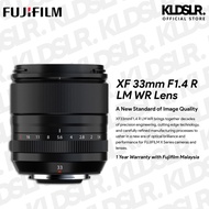 FUJIFILM XF 33mm F1.4 R LM WR Lens - FU3314R For Fujifilm XT3 / XT4 / XT20 / XT30 / XT30 II / XT200 