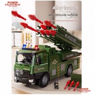 Alloy DF-41 Missile Launcher Truck Toy - Military Vehicle with Single-Launch Missile, Lights, Sounds
