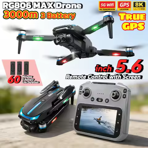 RG806 MAX GPS Drone 4K Aerial Photography Drone Brushless Motor 5.6 Inch Large Screen Obstacle Avoid