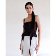 LISA TOP | SATIN SLEEVELESS PARTY TOP Sleeveless Top Satin Top
