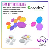 Wall Light for decoration & gaming - Nanoleaf Shapes Hexagon Expansion Pack ( 3 Hexagon ) & Starter 