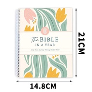 JACIRCLE The Bible In A Year: A 52-Week Study Through Gods Word Spiral Bible Study Guide 52-Week Wom