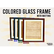 8x10 PHOTO FRAME (glass with matting) By 2 pcs per order