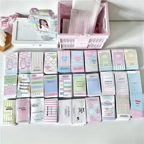 Aesthetic Stars Sealing Sticker 30Pcs Kpop Photocard Packaging Decals Cute Cream INS Fashion Gifts P