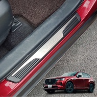Car Door Sill Strip for  Mazda CX60 CX-60 2022 2023 2024 2025 2026 Accessories Anti-Scratch Threshol