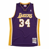 NBA Fan Edition Jersey Shaquille O'Neal 1999-00 Road Lakers Purple Basketball Jersey