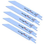 5Pcs Metal Reciprocating Saw Blade Woodworking Cutter Kit Power Tool 150mm / 5.9in Hand Saw Blade Sa