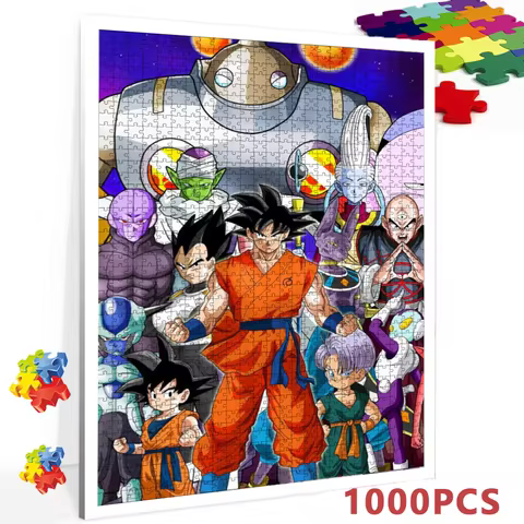 Dragon Ball Classic Characters Jigsaw Puzzle 1000 Pieces for Adult Kids Montessori Educational Toys 