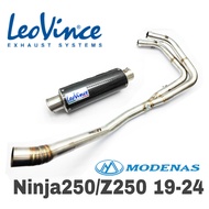 Leovince Exhaust Modenas Z250 Ninja250 18-24 Full System Tabung Muffler Stainless Steel NINJA 250 AB