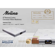 Melina Fibre Star Anti-Static Natural Coconut Fibre+Natural Latex Top Mattress 双人椰丝乳胶床褥床垫 kelapa sab