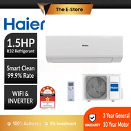 (New) Haier Smart WIFI R32 INVERTER Air Conditioner (1.0HP/1.5HP/2.0HP) | HSU-10VRA22 HSU-13VRA22 HSU-19VRA22 (5 Star AirCond Air Cond DAIKIN Penghawa Dingin Murah 冷气机)