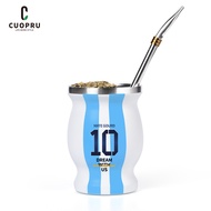 Cuopru Yerba Mate Cup Argentina Số 10 kèm Bộ tách trà ống hút bầu trà