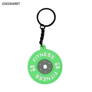 PERFECT SIZE WORKOUT GIFT: Approximately 39cm in diameter and 024"/6mm thick our workout keychain pr