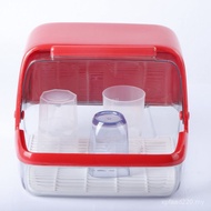 Dish Storage Clamshell 63A Drain Rack Shelf Bowl Baby Bottle Box Plastic Kitchen Cleaning Basin with