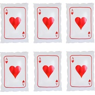 6pcs poker cards balloons, Ace Of Hearts balloons Casino theme party decorations,Casino Night Las Ve