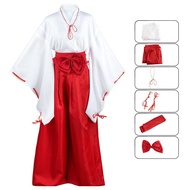 Cosplay Anime Girl Boys Inuyasha Kikyo Kimono Costumes Sets Uniform Dress Halloween Carnival Dress U