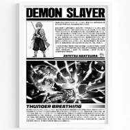 ️ Demon Slayer Zenitsu Poster | Comic Poster - Wall Decal - Wall Photo