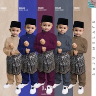 𝐈.𝐏 𝐌𝐔𝐒𝐋𝐈𝐌 BAJU MELAYU Budak / Soft Cotton - 0-14 | NUDE / D,BLUE / BURGUNDY / D.GREY / BROWN