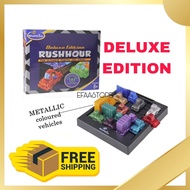 KIDS Game RUSH HOUR DELUXE EDITION Think Logical Traffic Jam Escape Board Game Metallic Coloured Veh