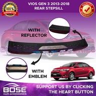 High Quality Rear Stepsill for Toyota Vios Gen 3 Superman 2014 2015 2016 2017 2018 / Gen 4 Prime XLE