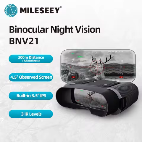 ACPOTEL Night Vision Binoculars - Night Vision Goggles Infrared Goggles for Adult, 3'' Large Screen 