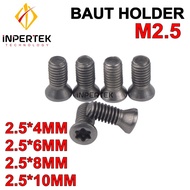 Baut Holder M2.5X8 Screw Bintang 2.5 X 8 mm Insert Holder Bubut Milling Mur
