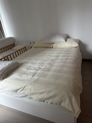 IKEA MALM Bed Frame with Storage Drawers - White
