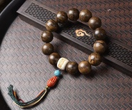 原創柬埔寨菩薩棋沉香手串 天然野生老料沉香 黑油脂沉香