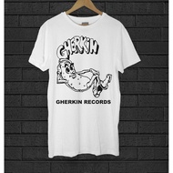 Gherkin Record Company T-Shirt Summer Round Neck All-Match Fashion Trendy