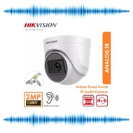 HIKVISION DS-2CE76D0T-ITPFS 2MP 4in1 Indoor Audio Turret Analog CCTV Camera Built-in MIC, IR Night Vision Indoor camera