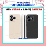 Realme C51 / C53 / NARZO N53/ Realme NOTE 50 case with square edges, soft camera protection cover (T