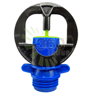 AQ205 หัวสปริงเกอร์ ใช้แรงดันต่ำให้น้ำ 200ลิตร ต่อชั่วโมง รัศมี 5.5 เมตร.