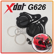 Xdot G626/626A Helmet Side Cover Set / Side Cap Rachet with Screw 626 Topi