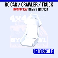 RC Car Seat Racing White Coloured 1/10 Scale 1:10 Crawler Trucks Drift Motor Boat Size Drift Convert