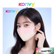 Konvy 3D Washable Comfortable Mask Cool Sensation Peach Pink 3D Design Cloth In Pink.