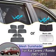 For Kia Carens Rondo7 MK2 Naza Citra 2 UN Rondo 2007~2013 Car Mesh Sunshade Magnetic Window Sun Viso