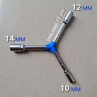 Y facom key 10mm 12mm 14mm 10 mm 12 mm 14 mm Y shock key chrome vanadium material anti slek anti rus