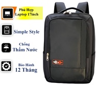 Balo Dành Cho Laptop 17Inch Vải Tapolin Trượt Nước Cao Cấp
