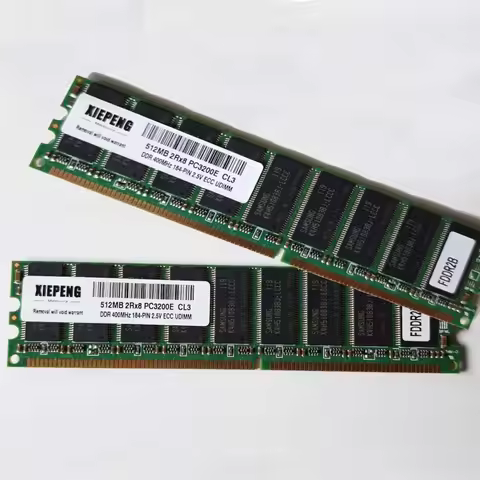 Original 512MB DDR 400 ECC DIMM Workstation Server Memory 1GB PC3200 E 184pin ECC Industrial Mechani