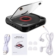 BT5.1 CD Player Portable Music Player Desktop CD Runner with Dustproof Cover LED Display 6 Modes A-B