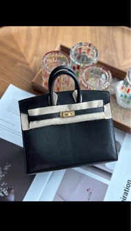 Hermès Birkin 20 Black Lizard Gold stamp B