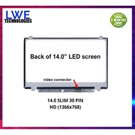 Laptop Screen 14.0" Slim UP DOWN 30Pin HD LCD LED Display N140BGA-EB3 laptop screen led070