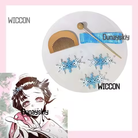 ‌Koyuki‌ Anime Cosplay Costumes Accessions Kawaii Snow Jirai Kei White Blue Lovely High Quality Demo
