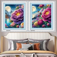 New Peony Embroidery Painting 2024 Mn0451(50x68cm) Mn0452(50x68cm) Not yet Embroidered