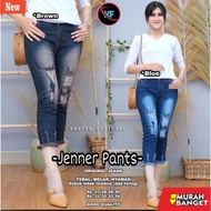 JENNER Women's Long Denim Jeans 7/9 Women's RIPPED / Women's RIPPED Jeans 7/9