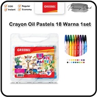 Greebel Oil Pastel Crayon 18 Colors Pencil Crayon Colors Pastel Oil Crayon