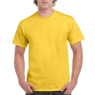 Plain T-shirts - 100% Cotton T-shirt Yellow (UNISEX) | T-shirt Kosong Kuning