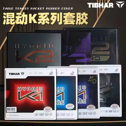 Tibhar K2 Hybrid & K1 National/K1 PRO Table Tennis Rubber - Sticky Inverted Rubber for Ping Pong Tab