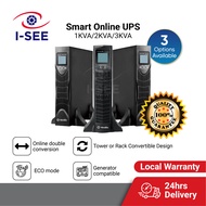 Smart Online UPS 1KVA/2KVA/3KVA Tower/ Rack Backup Power Supply for Power Failure Power Cut Protect 